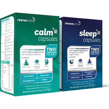 Speciální výživa reviveactive® Akční set Calm 60 kapslí + Sleep 60 kapslí Varianta: Akční set Calm 60 kapslí + Sleep 60 kapslí