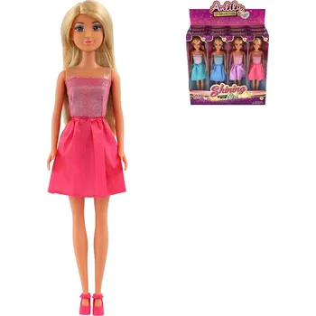 Panenka _Ostatní 1_ Panenka fashion Anlily 30cm třpytivé krátké šaty 4 barvy v krabici