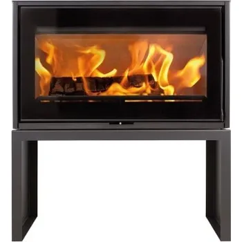 Krbová kamna HETA Scan-line 100 černý lak a lavice 1022 mm