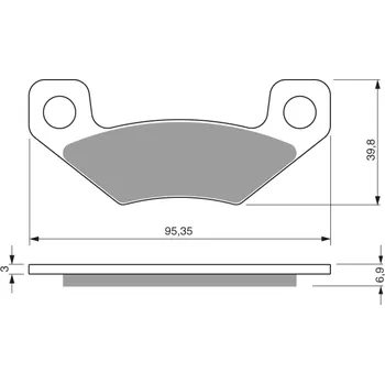 Brzdová destička GOLDFREN brzdové desky 315 AD