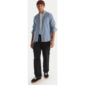 Pánská košile Quiksilver Košile Smoke Trail EQYWT04652 Modrá Regular Fit M