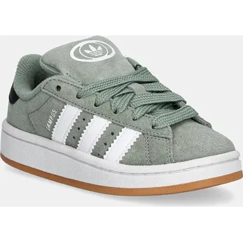 Chlapecké tenisky Dětské semišové sneakers boty adidas Originals CAMPUS 00s JP5509 zelená 97X, EUR 28