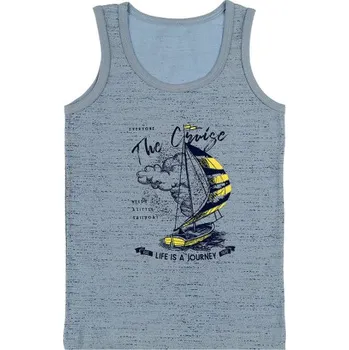 Souprava dámského spodního prádla EVONA a.s. Chlapecký nátělník se širokými ramínky H modrá Velikost: 134