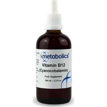 Speciální výživa Metabolics Tekutý vitamín B12 (Cyanocobalamin), vegan kapky 100 ml>