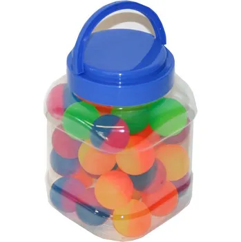 Dětský míč _Ostatní 1_ Hopík 38mm (skákací míček) dvoubarevný skákačák v doze 3 druhy