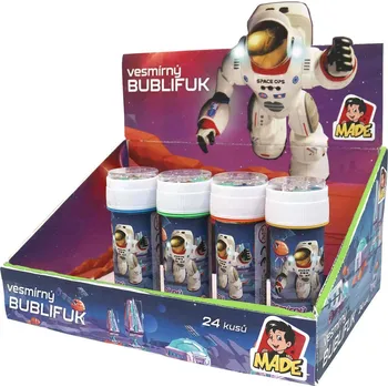 Hra na zahradu _Ostatní 1_ Bublifuk Astronaut 50ml dětský bublifukovač s kuličkovým bludištěm 4 barvy