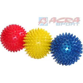 Masážní přístroj Acra ACRA Míček masážní 9cm antistresový s bodlinkami 3 barvy v krabičce
