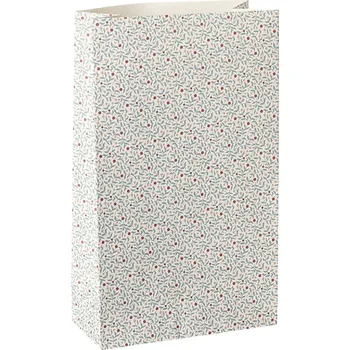 Sáček na potraviny Maileg Papírový sáček Berry Branches Dusty Blue 30x18cm Gift Bag, Berry Branches Dusty Blue