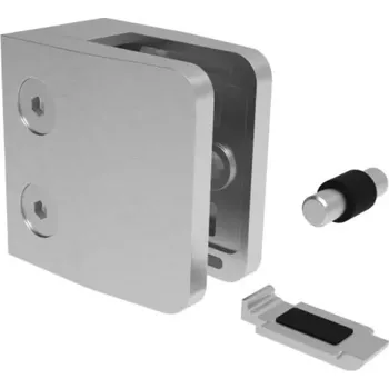 Držák skla HRANATÝ plochý 52x52 m26