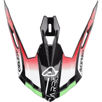 Helma na motorku Acerbis kšilt přilby Acerbis CARBON 22-6 zelená/červená