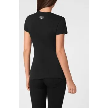 Pánská móda PHILIPP PLEIN T-Shirt 9447 Černá Skin Tight Fit L