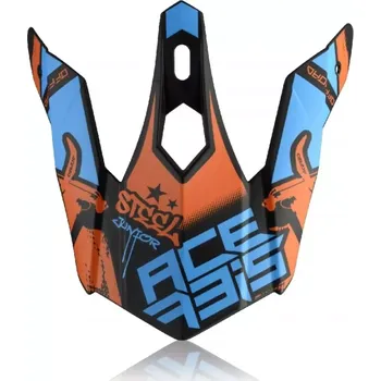 Helma na motorku Acerbis kšilt přilby junior Steel (obj.kód 0023425) modrá/červená