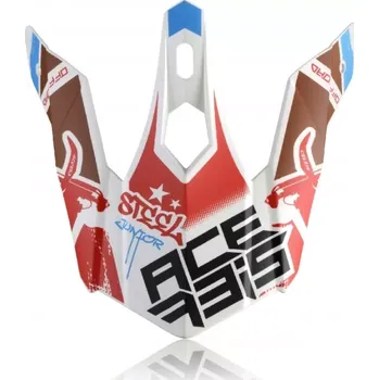 Helma na motorku Acerbis kšilt přilby junior Steel (obj.kód 0023425) bílá/modrá