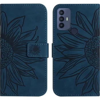 Příslušenství pro tablet VSECHNONAMOBIL 56310 ART SUN FLOWER Peněženkové pouzdro s řemínkem TCL 30 SE modré