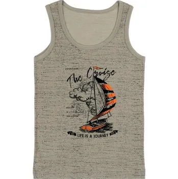 Souprava dámského spodního prádla EVONA a.s. Chlapecký nátělník se širokými ramínky H písková Velikost: 134