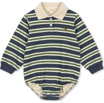 Kojenecký body Bavlněné kojenecké body Konges Sløjd SPOTTY LS ROMPER GOTS KS104431 KS104431.9BYA námořnická modř 59X, vel. 74