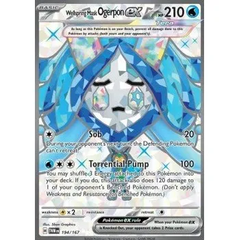 Karetní hra Pokémon TWM 194/167 Wellspring Mask Ogerpon ex - Twilight Masquerade