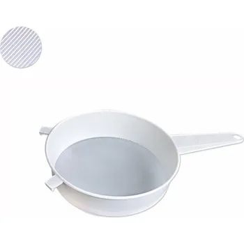 Cedník a síto Cedník plast ¤16cm s ručkou, jemný PURE bílý