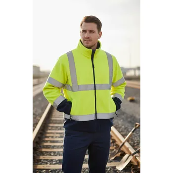 Portwest Bunda BRANTON FLEECE, různé barvy Velikost XS žlutá/navy