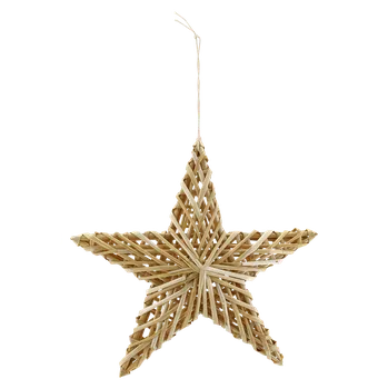 Vánoce Vánoční ozdoba hvězda, přírodní, sláma, 20 cm&nbsp;36271
