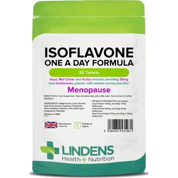 LINDENS Health + Nutrition Sojové isoflavony 35 mg, 30 tablet>