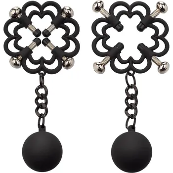 CalExotics Nipple Play Weighted Nipple Press - Metal