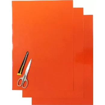 Polep vozidla Blackbird folie polepovací silnostěnná /balení 3 archy/ oranž