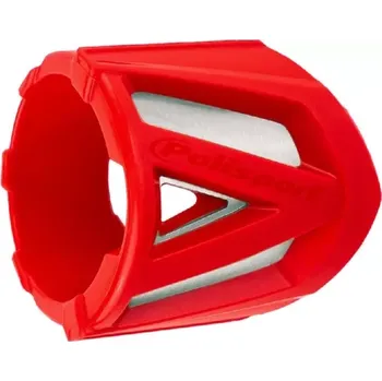 Výfuk pro motocykl Polisport kryt koncovky výfuku 2T(200-330mm) červená