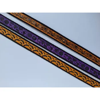 Vodítko pro psa Sunrise Of Freedom vodítko pro psa - Halloween Edition délka 1,5m/ šíře 15 mm - fialová