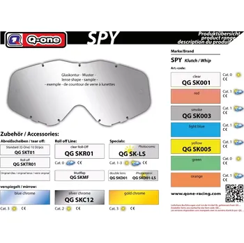 Q-One sklo Spy Magneto čiré - čirá