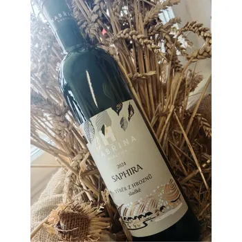 Víno Habřina Saphira 2024, výběr z hroznů 0,75l sladké