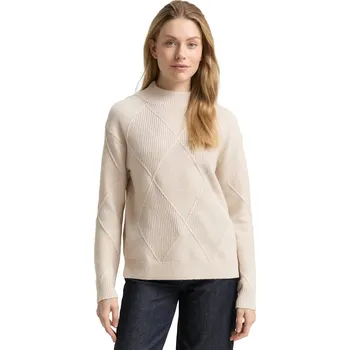 Dámské oblečení Tom Tailor dámský pletený svetr 1049140 29517 Béžová L