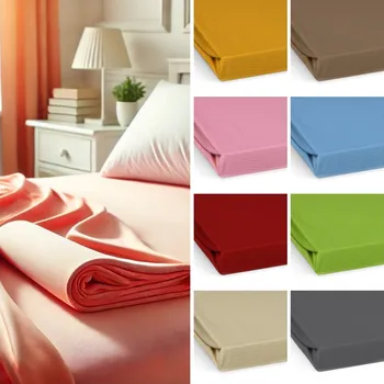 Prostěradlo Jersey prostěradlo 200x200cm, broskvové