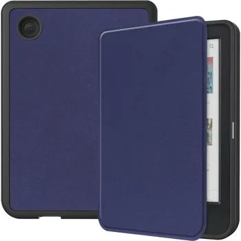 Pouzdro na tablet VSECHNONAMOBIL 78546 LEATHER Zaklápěcí kryt pro Kobo Clara Colour / Clara BW modrý