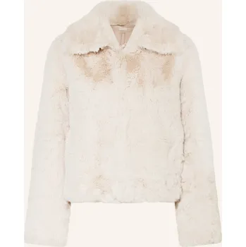 Dámský blejzr Milano Italy Dámská Bunda Z Umělé Kožešiny, krémová, 38