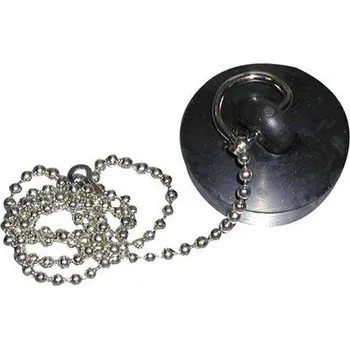 sítko a zátka do dřezu NÝVLT zátka barevná pr.43mm + řetízek B2/17baB