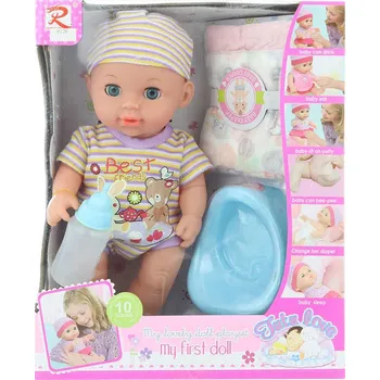 Panenka _Ostatní 1_ Panenka miminko 28cm s nočníkem a lahvičkou na baterie pije čůrá Zvuk