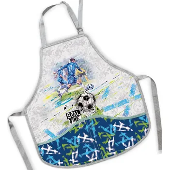 Dětská zástěra _Ostatní 1_ Zástěra dětská školní Goal Time oblečení na výtvarnou výchovu Fotbal