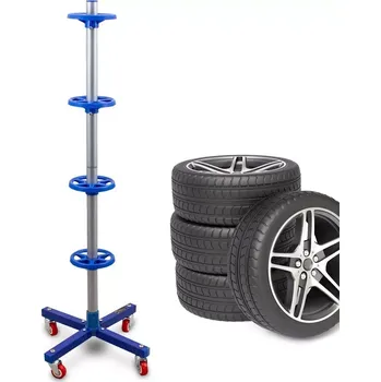 Uskladnění pneumatiky Bituxx pojízdný stojan na pneumatiky s disky