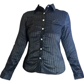 Dámská košile Dámská bavlněná košile černá 19-717 Velikost: XL