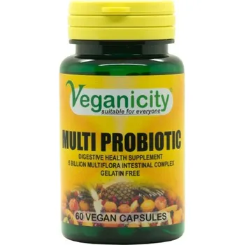 Lék při potížích s trávením Veganicity Multi probiotic - komplex probiotik, 60 vegan kapslí>