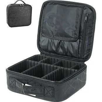 _Ostatní 1_ Kufřík kosmetický černý 26x23x10cm na kosmetiku s rukojetí na zip