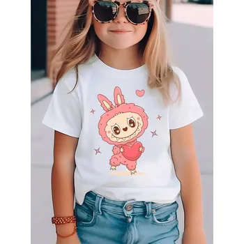 Dívčí tričko STRIKER Tričko Labubu růžové srdce Dětská velikost: 6 let