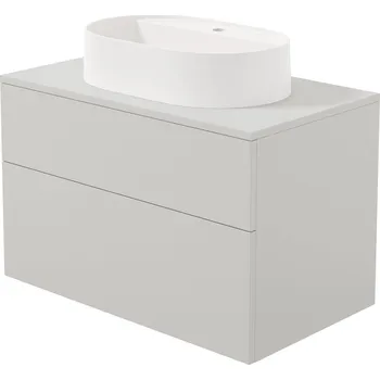 Koupelnový nábytek Deante Prizma umyvadlo se skříňkou a deskou 80 cm béžová SDKB8SAU6B