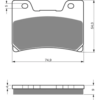 Brzda pro motocykl GOLDFREN brzdové desky 028 AD