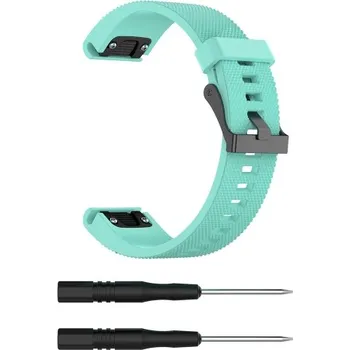 Příslušenství k chytrým hodinkám VSECHNONAMOBIL 37174 SILICONE Řemínek Garmin Fenix 5S/5S Plus /6S světle zelený