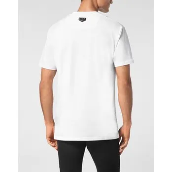 Pánské oblečení PHILIPP PLEIN T-Shirt 9419 Bílá Regular Fit L