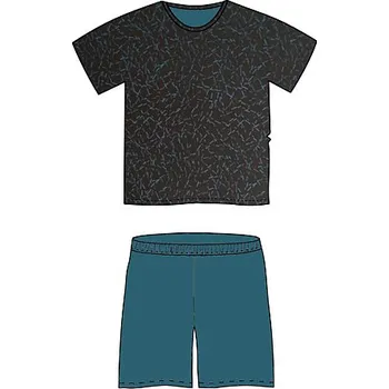 Pánské pyžamo Lonka® Ventor pyžamo krátký rukáv Barva: vzor C-01, Velikost: XXL