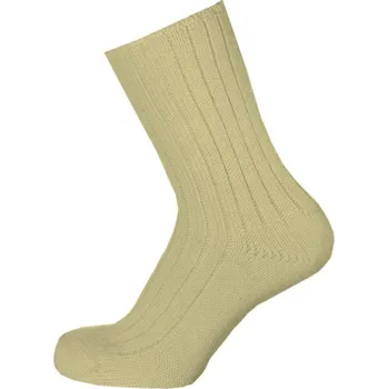 Dámské ponožky KNITVA Vlněné zdravotní ponožky bez lemu Zora - vel. 37 EU medová 37