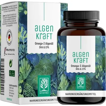 Speciální výživa Naturtreu Síla Algae - Omega 3 DHA a EPA olej z mikrořas, 60 kapslí>